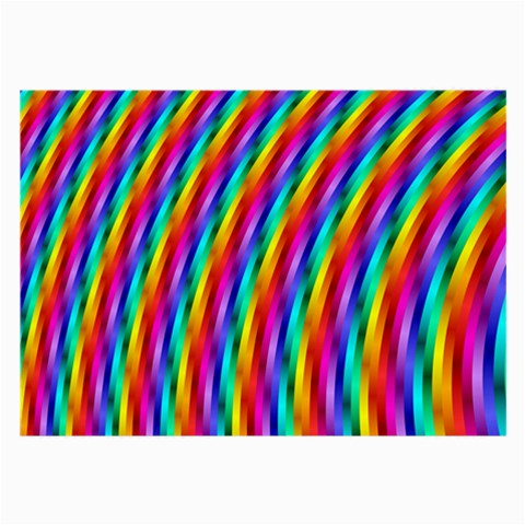 Psychedelic Rainbow Glitter Stripes Large Glasses Cloth from ArtsNow.com Front