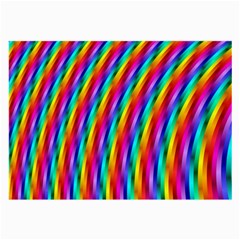 Psychedelic Rainbow Glitter Stripes Large Glasses Cloth (2 Sides) from ArtsNow.com Front