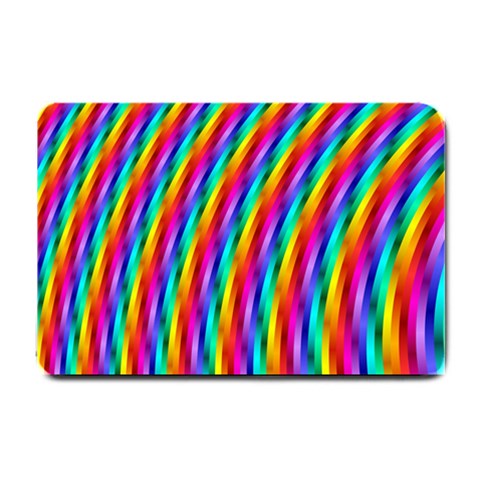 Psychedelic Rainbow Glitter Stripes Small Doormat from ArtsNow.com 24 x16  Door Mat