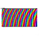 Psychedelic Rainbow Glitter Stripes Pencil Case