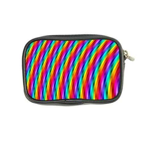 Psychedelic Rainbow Glitter Stripes Coin Purse from ArtsNow.com Back