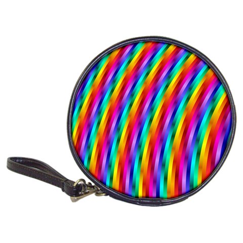 Psychedelic Rainbow Glitter Stripes Classic 20 Front