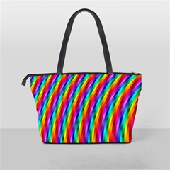 Psychedelic Rainbow Glitter Stripes Classic Shoulder Handbag from ArtsNow.com Back