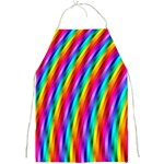 Psychedelic Rainbow Glitter Stripes Full Print Apron