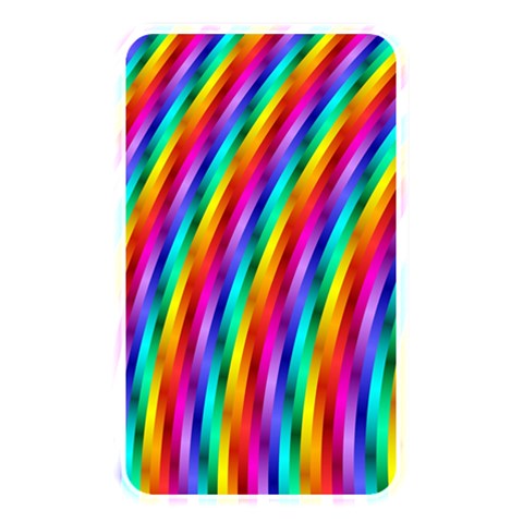 Psychedelic Rainbow Glitter Stripes Memory Card Reader (Rectangular) from ArtsNow.com Front