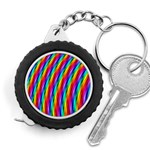 Psychedelic Rainbow Glitter Stripes Measuring Tape