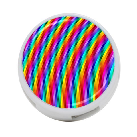 Psychedelic Rainbow Glitter Stripes 4 Front