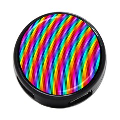 Psychedelic Rainbow Glitter Stripes 4 Front