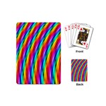 Psychedelic Rainbow Glitter Stripes Playing Cards (Mini)