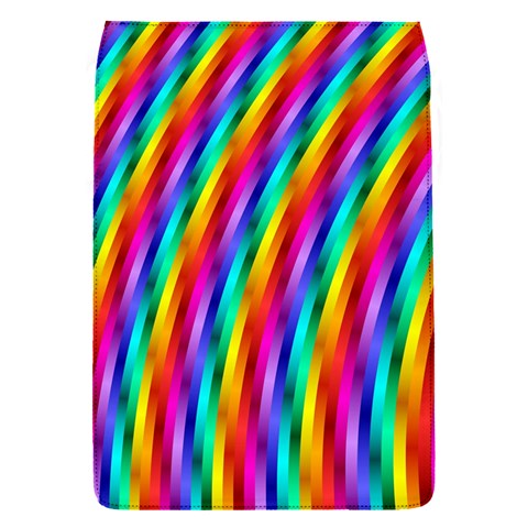 Psychedelic Rainbow Glitter Stripes Removable Flap Cover (S) from ArtsNow.com Front