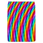 Psychedelic Rainbow Glitter Stripes Removable Flap Cover (S)