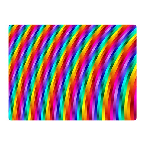 Psychedelic Rainbow Glitter Stripes Double Sided Flano Blanket (Mini) from ArtsNow.com 35 x27  Blanket Front