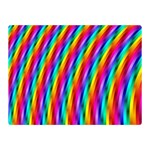 Psychedelic Rainbow Glitter Stripes Double Sided Flano Blanket (Mini)