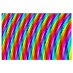 Psychedelic Rainbow Glitter Stripes Samsung Galaxy Note 4 Case (Black)