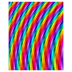 Psychedelic Rainbow Glitter Stripes Drawstring Pouch (XL) from ArtsNow.com Front