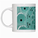 Retro Vintage Turquoise Rotary Dial Spiral Droste White Mug