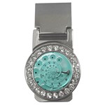 Retro Vintage Turquoise Rotary Dial Spiral Droste Money Clip (CZ)