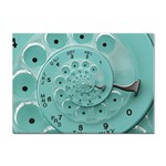 Retro Vintage Turquoise Rotary Dial Spiral Droste Sticker A4 (10 pack)