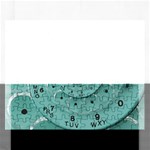 Retro Vintage Turquoise Rotary Dial Spiral Droste Jigsaw Puzzle (Rectangular)