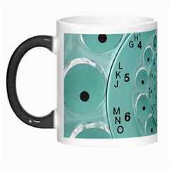 Retro Vintage Turquoise Rotary Dial Spiral Droste Morph Mug from ArtsNow.com Left