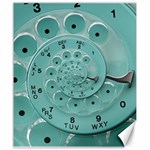 Retro Vintage Turquoise Rotary Dial Spiral Droste Canvas 20  x 24 