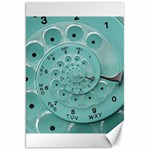 Retro Vintage Turquoise Rotary Dial Spiral Droste Canvas 20  x 30 