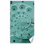 Retro Vintage Turquoise Rotary Dial Spiral Droste Canvas 40  x 72 