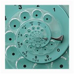 Retro Vintage Turquoise Rotary Dial Spiral Droste Medium Glasses Cloth