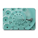 Retro Vintage Turquoise Rotary Dial Spiral Droste Small Doormat