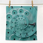 Retro Vintage Turquoise Rotary Dial Spiral Droste Face Towel