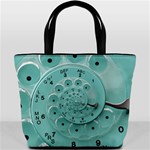 Retro Vintage Turquoise Rotary Dial Spiral Droste Bucket Bag