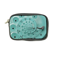 Retro Vintage Turquoise Rotary Dial Spiral Droste Coin Purse from ArtsNow.com Front