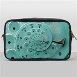 Retro Vintage Turquoise Rotary Dial Spiral Droste Toiletries Bag (One Side)