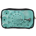 Retro Vintage Turquoise Rotary Dial Spiral Droste Toiletries Bag (Two Sides)