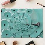 Retro Vintage Turquoise Rotary Dial Spiral Droste Cosmetic Bag (XXL)