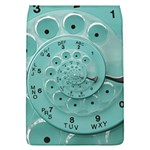 Retro Vintage Turquoise Rotary Dial Spiral Droste Removable Flap Cover (L)