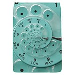 Retro Vintage Turquoise Rotary Dial Spiral Droste Removable Flap Cover (S)