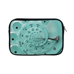 Retro Vintage Turquoise Rotary Dial Spiral Droste Apple iPad Mini Zipper Case