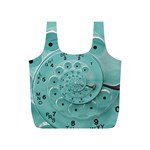 Retro Vintage Turquoise Rotary Dial Spiral Droste Full Print Recycle Bag (S)