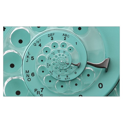 Retro Vintage Turquoise Rotary Dial Spiral Droste Samsung Note 4 Hardshell Back Case from ArtsNow.com Front