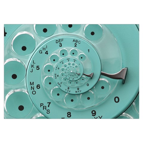 Retro Vintage Turquoise Rotary Dial Spiral Droste Samsung Galaxy Note 4 Case (White) from ArtsNow.com Front