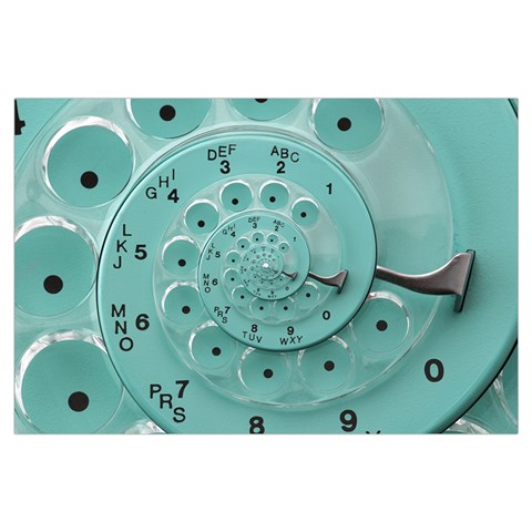 Retro Vintage Turquoise Rotary Dial Spiral Droste Samsung Galaxy Note 4 Case (Black) from ArtsNow.com Front