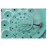 Retro Vintage Turquoise Rotary Dial Spiral Droste Samsung Galaxy Note 4 Case (Black)