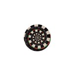 Spiral Dart Board Droste Effect  1  Mini Button