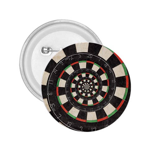 Spiral Dart Board Droste Effect  2.25  Button from ArtsNow.com Front