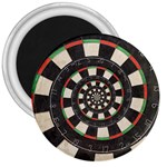 Spiral Dart Board Droste Effect  3  Magnet