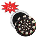 Spiral Dart Board Droste Effect  1.75  Magnet (10 pack) 