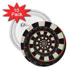 Spiral Dart Board Droste Effect  2.25  Button (10 pack)