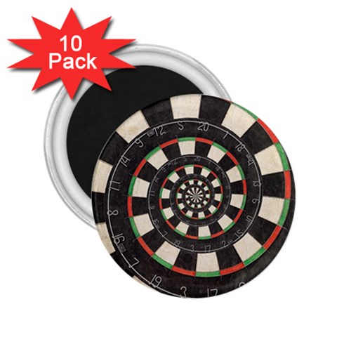 Spiral Dart Board Droste Effect  2.25  Magnet (10 pack) from ArtsNow.com Front