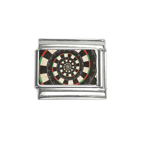 Spiral Dart Board Droste Effect  Italian Charm (9mm) from ArtsNow.com Front